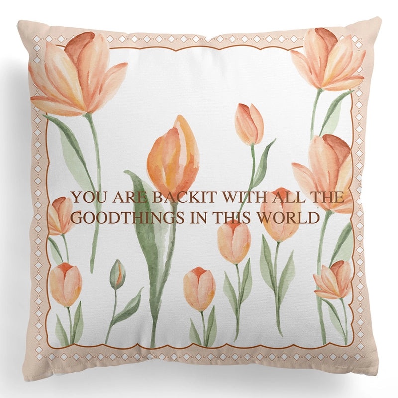 European Retro Floral Pillowcase with Geometric Plaid Design|Home Decor Cushions