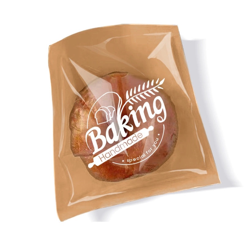 Disposable Sealed Bread Bags for Baking Food Packaging Oil-proof Paper Toast Sandwich Donut Cookie Bags|Kitchen Storage Bags