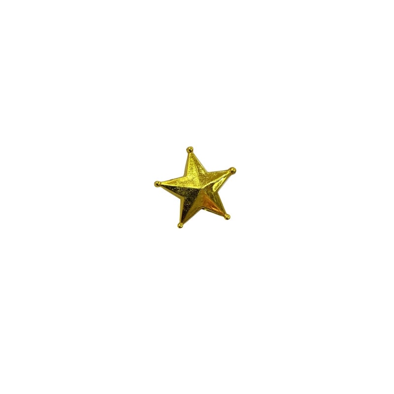 200 Mini 2cm Plastic Five-Pointed Stars for Christmas Tree Tops and Cake Decorations|Holiday Decorations