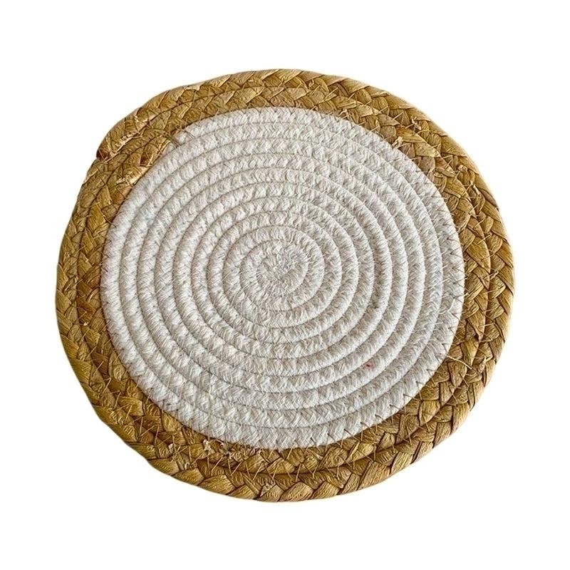 Cotton Rope Placemat in Solid Color for Casual Dining 1 Piece | Home & Kitchen Tableware