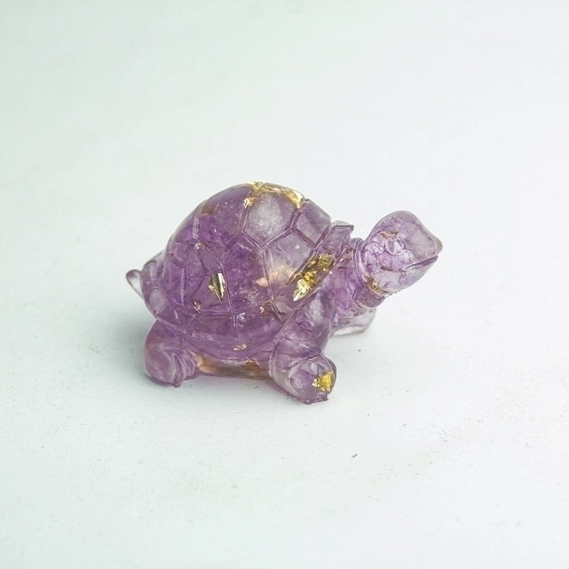 Cute Cartoon Tortoise Resin Figurine | Home Decor & Ornaments