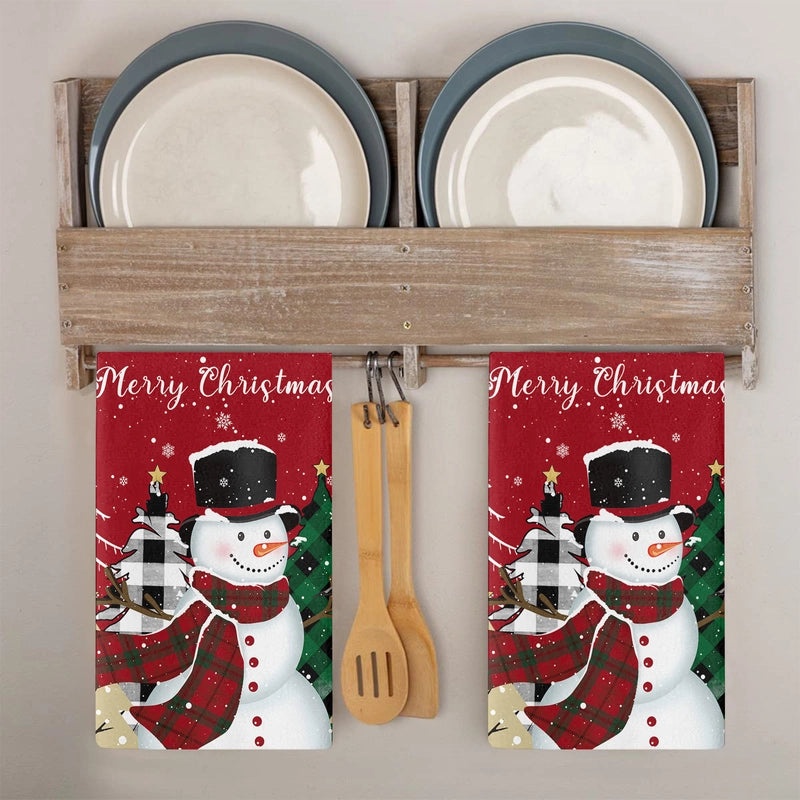 Christmas Holiday Cute Christmas Tree Soft Microfiber Towels|Home & Kitchen Textiles