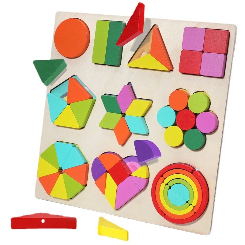 Montessori Early Learning Shape Matching Puzzle for Kids|Educational Toys