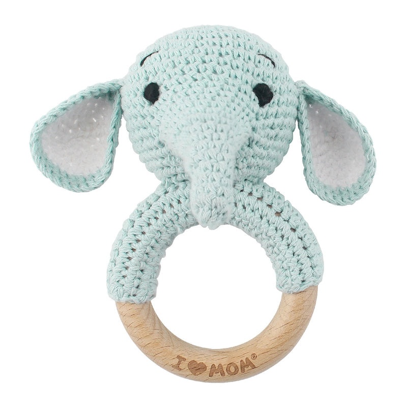 Baby Crochet Animal Rattle Soft Knitted Cartoon Doll Teething Toy for Infant Comfort|Baby Toys & Teethers