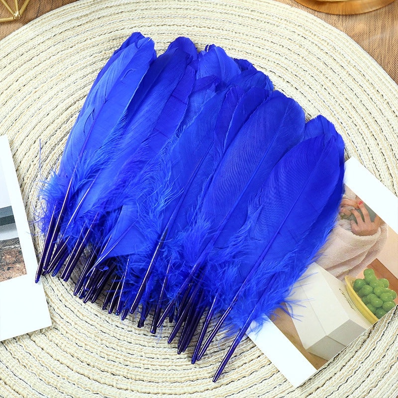 Elegant Solid Color Goose Feather Decoration|Home Decor Accessories