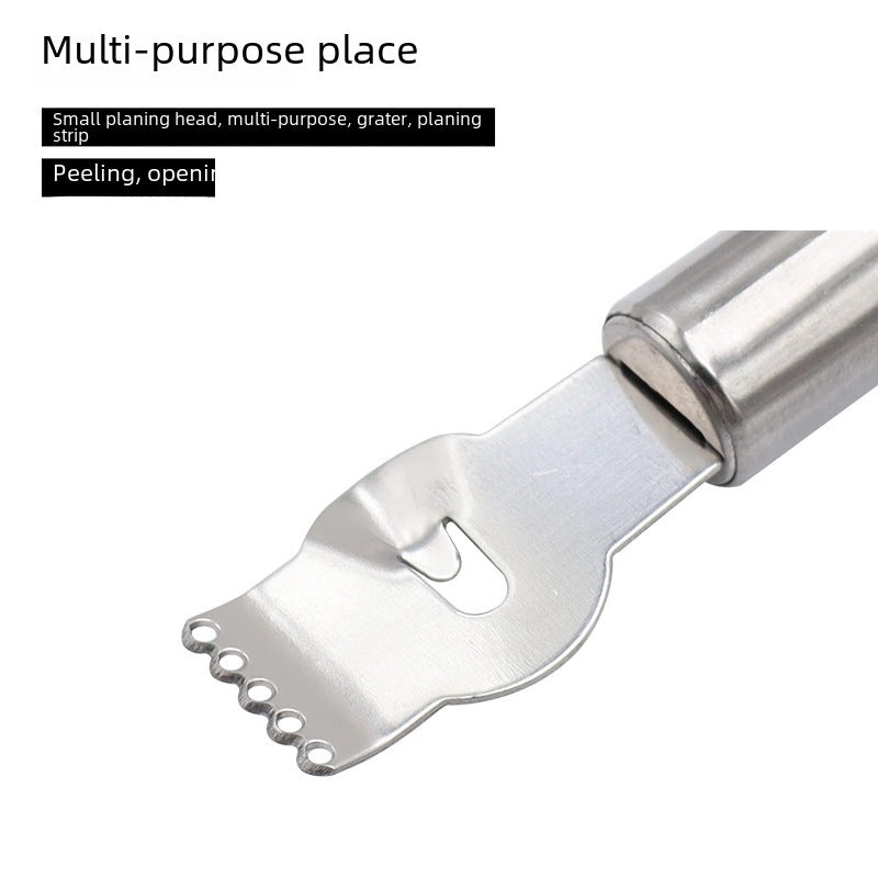 Stainless Steel Citrus Zester Lemon Grapefruit Orange Pineapple Peeler Coconut Scraper Cocktail Bar Tool|Kitchen Tools & Gadgets