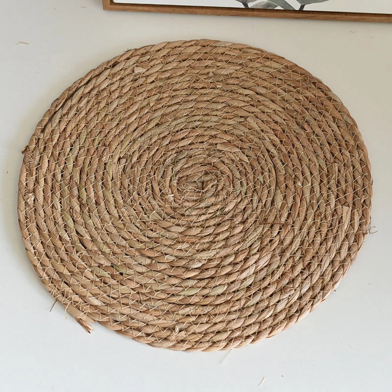 Natural Woven Water Hyacinth Placemat - Single Piece|Table Linens & Placemats