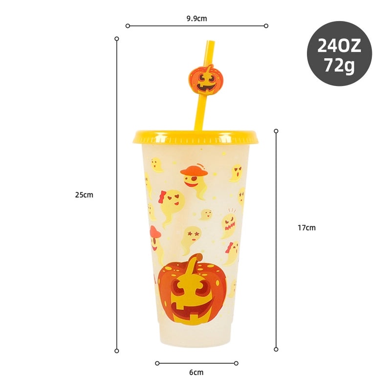 Halloween Themed Cartoon Plastic Water Bottles for Casual Use|Drinkware & Bottles