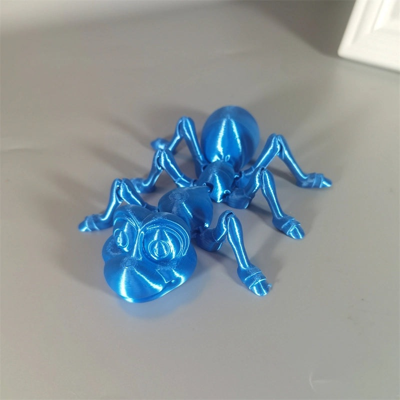 3D Printed Animal Figurines Toy Ant Frog Hermit Crab Decorative Dolls for Stall Display|Home Decor & Collectibles