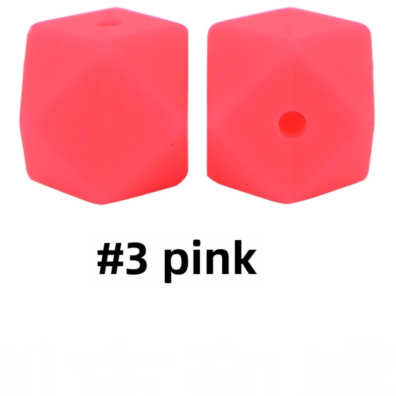 17mm Silicone Octagonal Beads for Pacifier Chains DIY Accessories | Baby & Mom Essentials