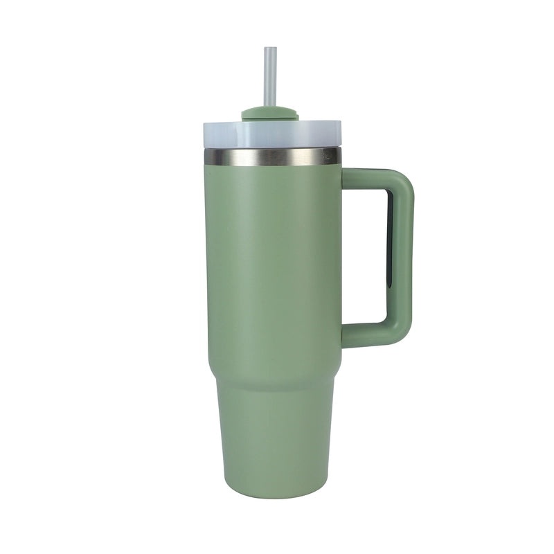 Customized 40oz Stainless Steel Double-layer Insulated Ice Tumbler with Handle for Car | Drinkware & Travel Mugs