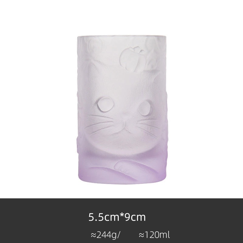 Adorable Cat Glass Tumbler 1 Piece | Drinkware