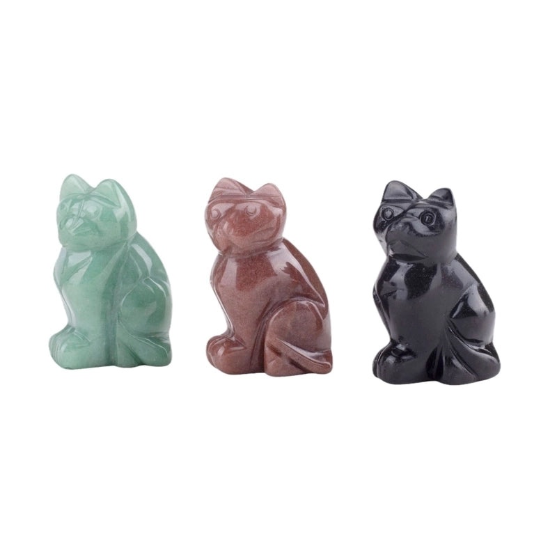 Minimalist Cat Gem Pendant Charming Artificial Jewelry|Fashion Accessories