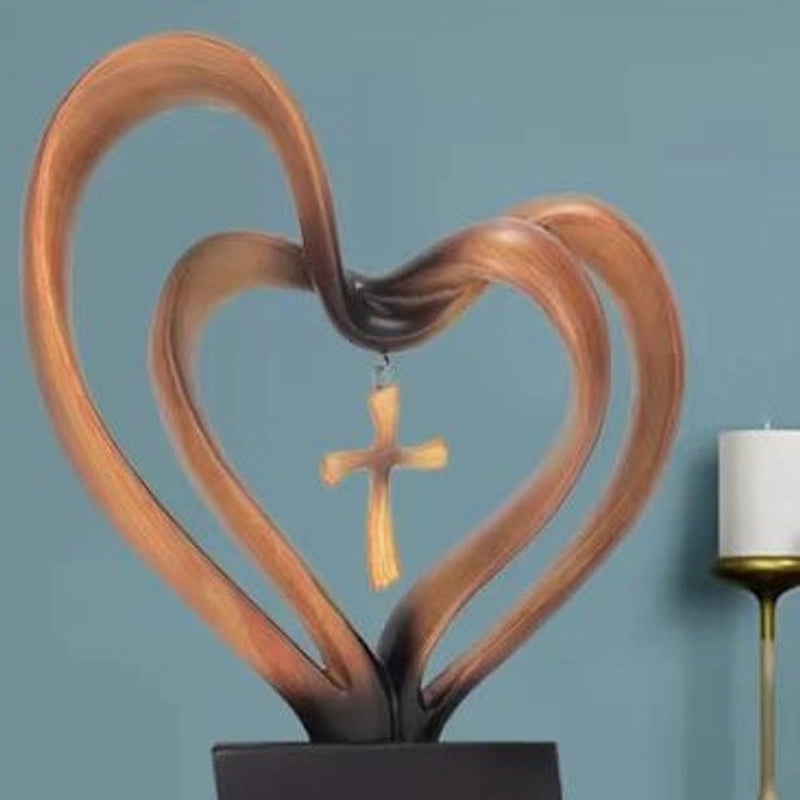 Elegant Heart-Shaped Resin Charm for Home Decor | Home & Living Ornaments