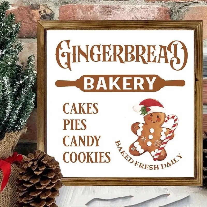 Christmas Santa Snowman Wooden Ornaments Indoor Home Table Decorations|Home Decor