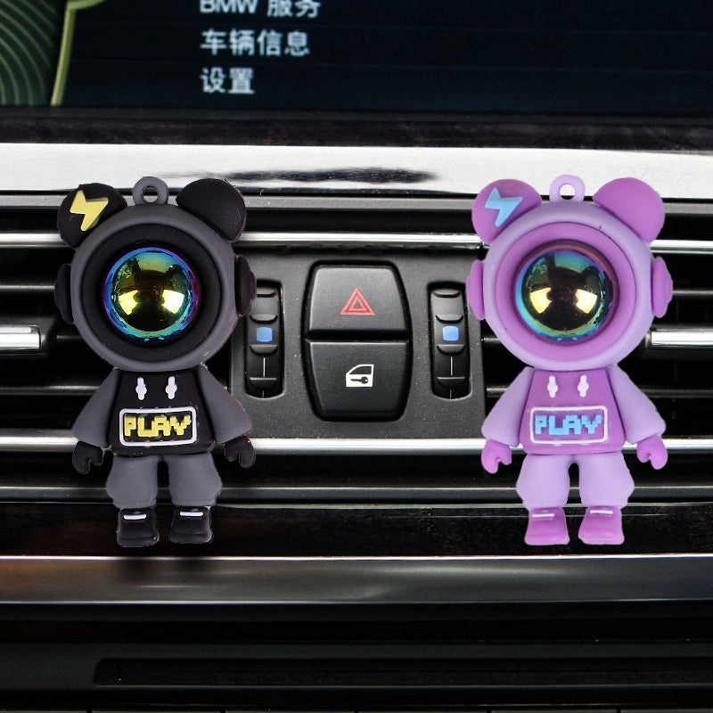 Cartoon Lightning Bear Car Air Outlet Aromatherapy Sheet, Car Perfume Vent Decoration|Car Accessories