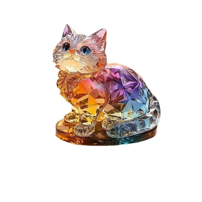 Adorable Cat Acrylic Decorative Figurines|Home Decor Accessories