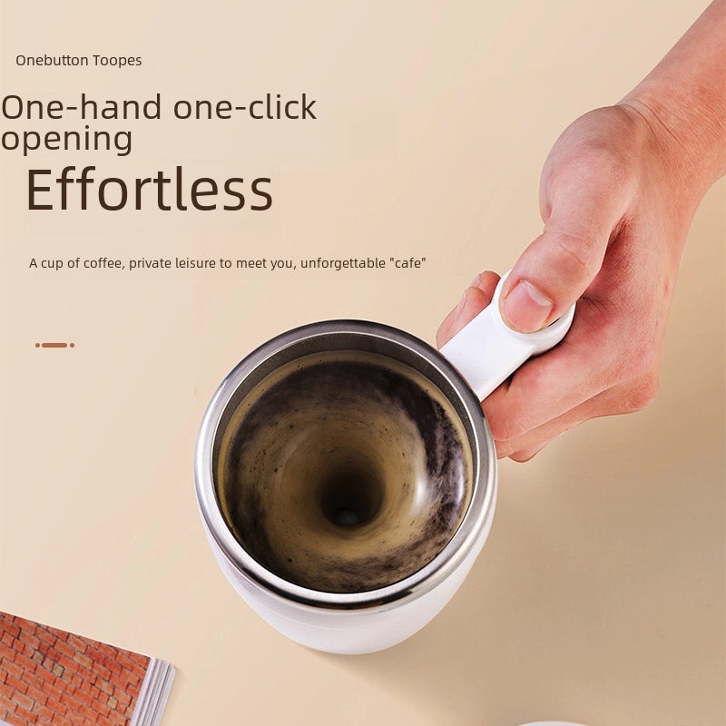 Automatic Magnetic Mixing Cup for Coffee & Protein Powder | Electric Stainless Steel Lazy Mug | Kitchen Appliances