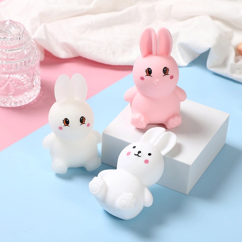 Cute Squishy Rabbit Toy Soft Stress Relief Plastic Animal Toy|Squishy Toys & Stress Relievers