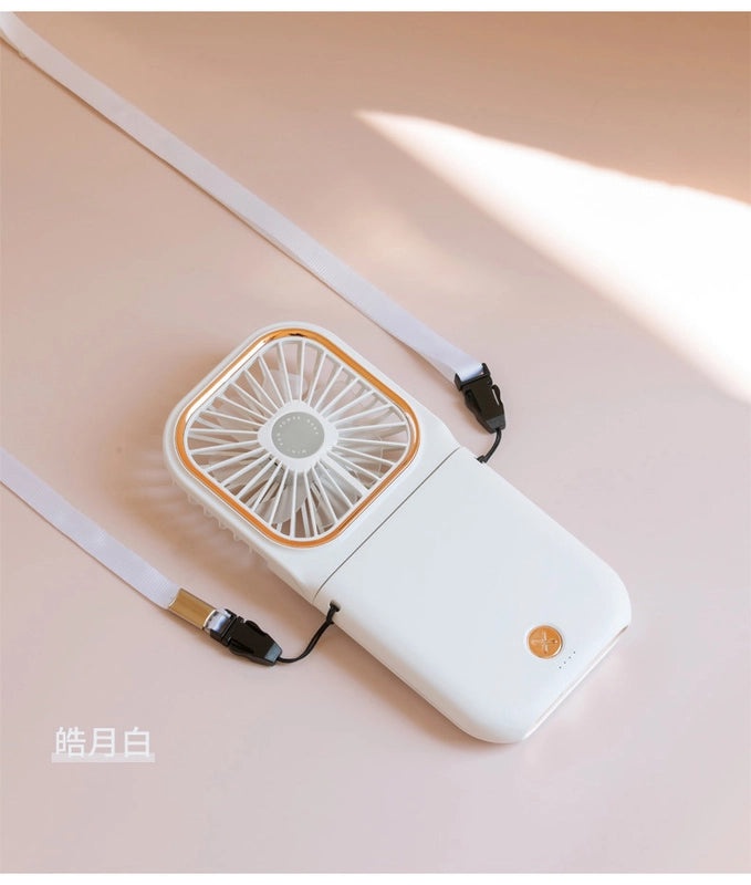 Handheld Folding Mini Fan with Digital Display & Mobile Phone Holder | Small Rechargeable Portable Fan | Personal Cooling Device|Small Electronic