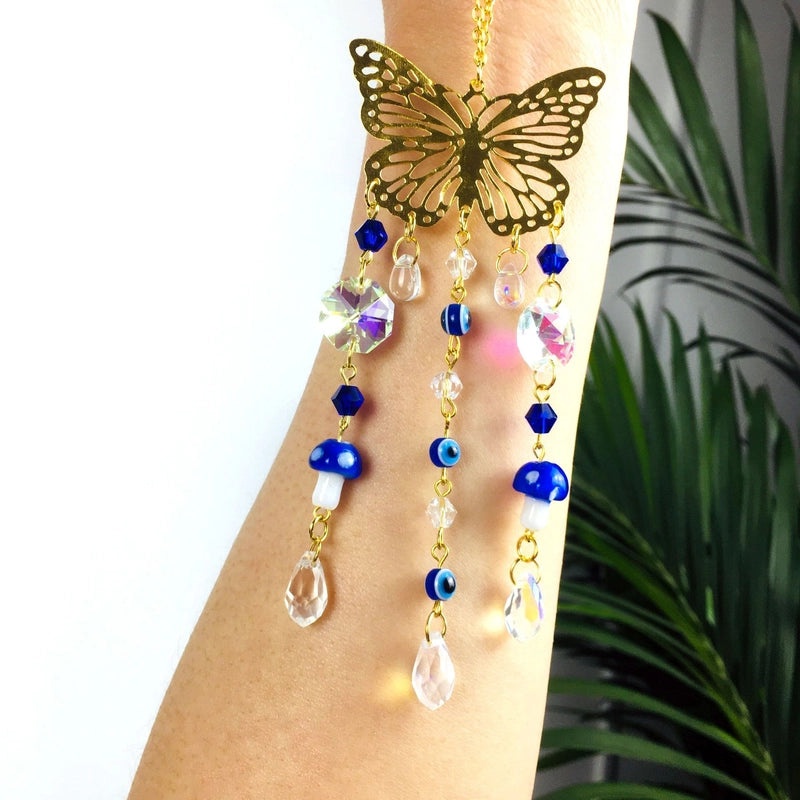 Elegant Butterfly Natural Crystal Necklace Pendant | Jewelry & Accessories