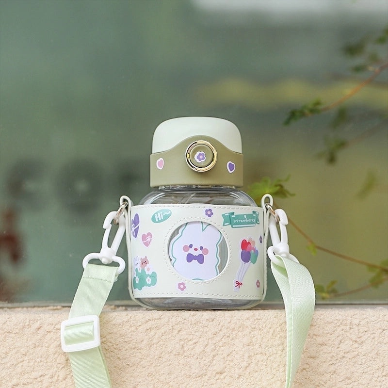Adorable Cartoon PC Water Bottle 1pc | Drinkware & Accessories