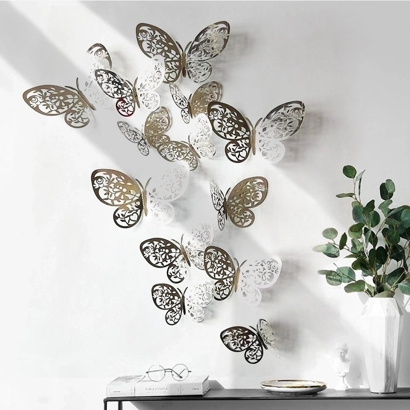 Charming Butterfly Paper Wall Decal Decorative Wall Art for Home Bedroom Living Room|Home Decor Wall Stickers