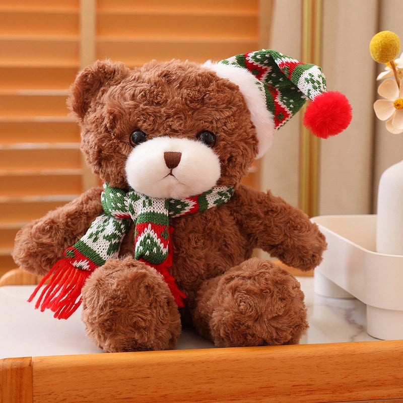 Christmas Plush Bear Stuffed Animal Soft PP Cotton Toy Gift for Kids|Stuffed Animals & Plush Toys