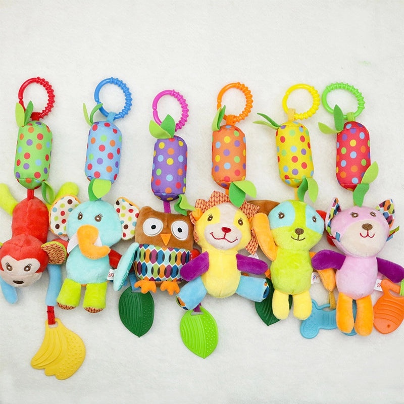 SKKBABY Baby Stroller Hanging Toy with Bell and Animal Wind Chime for 0-1 Year Olds|Baby Toys & Accessories