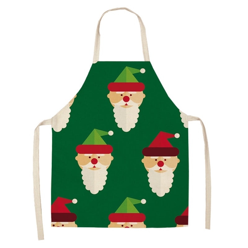 Holiday Themed Synthetic Fiber Apron with Text Design 1 Piece|Kitchen & Dining Accessories