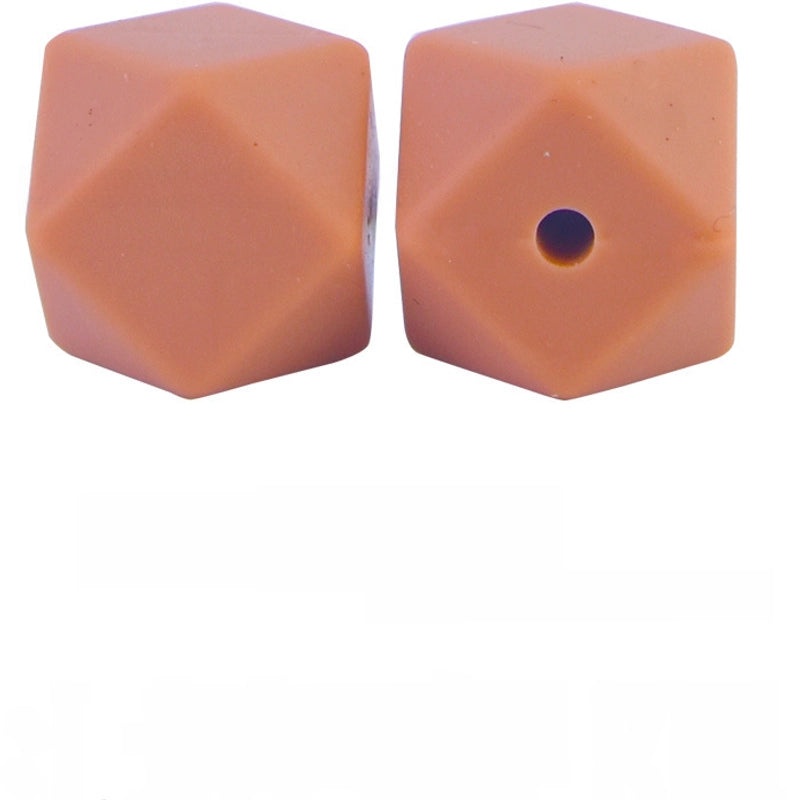 17mm Silicone Octagonal Beads for Pacifier Chains DIY Accessories | Baby & Mom Essentials