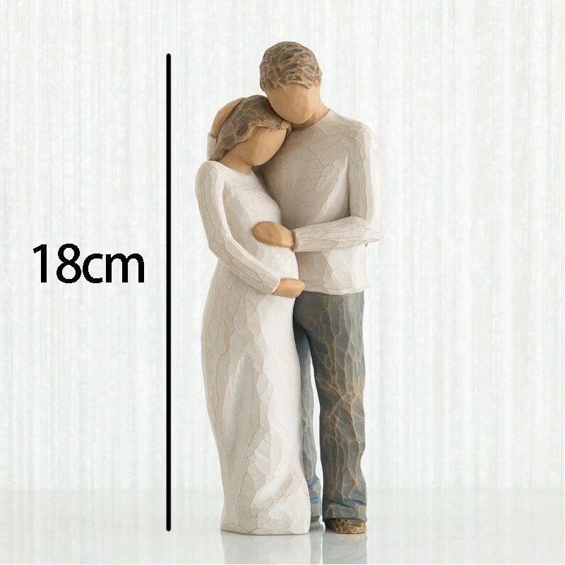 Contemporary Human Figurine Synthetic Resin Decorative Art Piece|Home Decor Ornaments