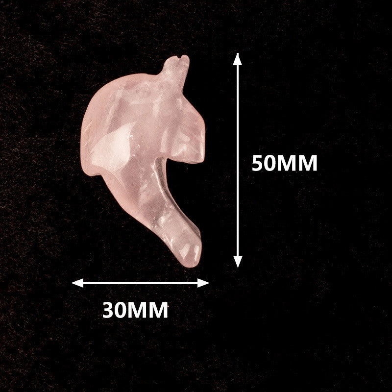 Elegant Dolphin Crystal Obsidian Sculpture Minimalist Home Decor | Home Decoration Ornaments