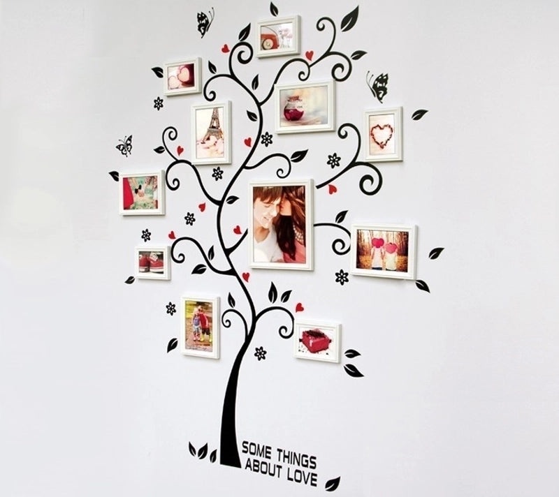 Five Generations Tree Photo Frame Wall Stickers for Bedroom Living Room Wedding Room Decor | Home Decor & Wall Art