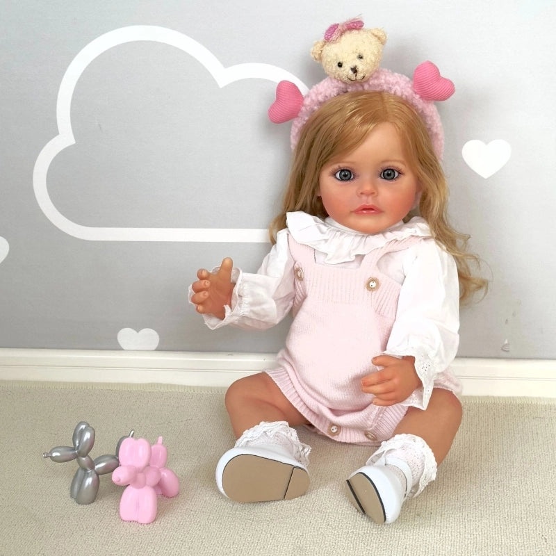 55cm Handmade Painted Suesue Reborn Baby Doll Full Glue Simulation Realistic Newborn|Baby Dolls & Accessories