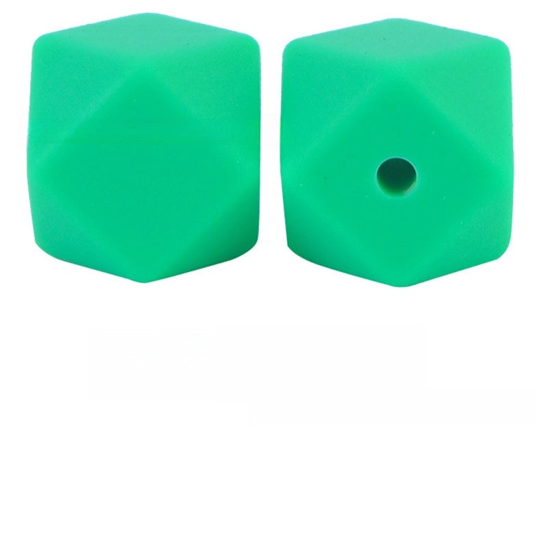 17mm Silicone Octagonal Beads for Pacifier Chains DIY Accessories | Baby & Mom Essentials
