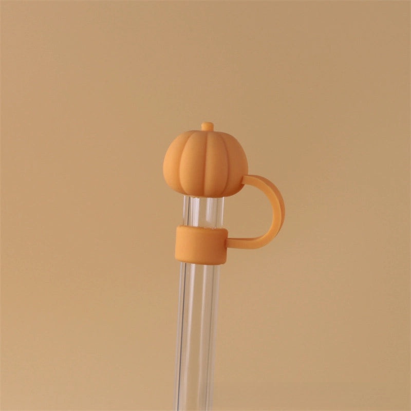 10mm Glass Straw Dust Cover Stainless Steel Cap for Large Diameter Straws Milk Tea Accessories|Drinkware Accessories