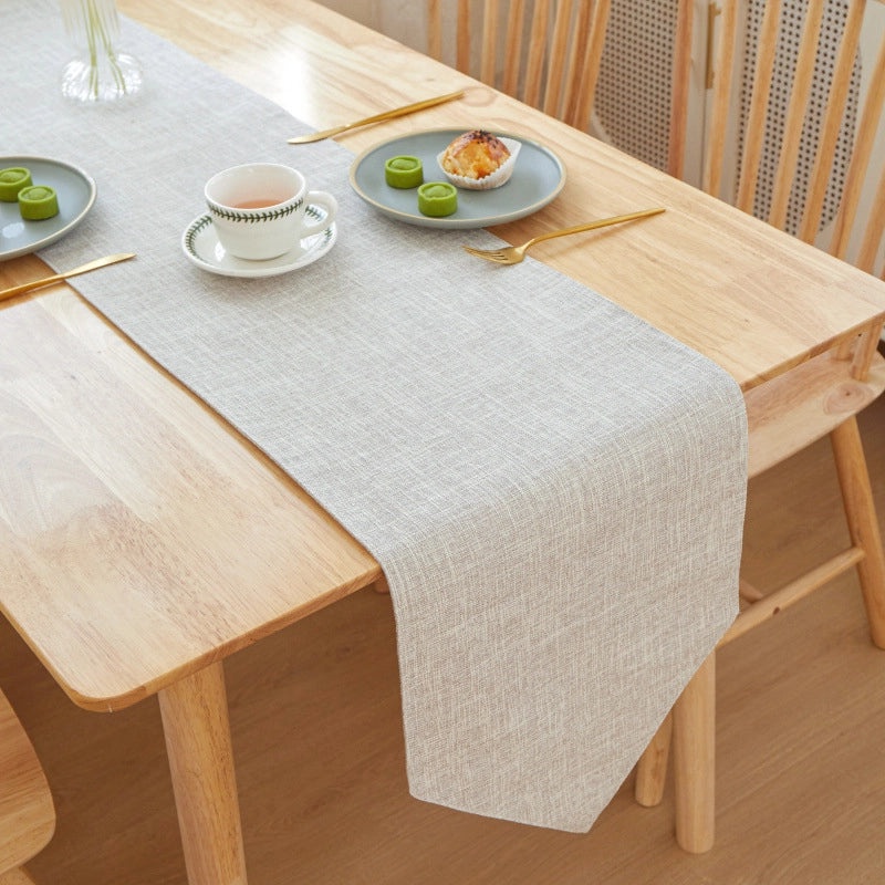 Elegant Minimalist Solid Color Linen Tablecloths for Dining|Home Decor Table Linens