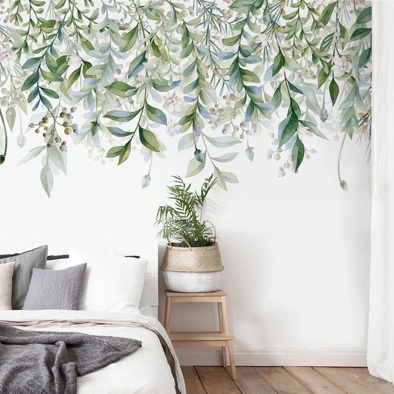 Spring Green Plants Removable PVC Wall Stickers for Home Decor | Wall Decals & Stickers
