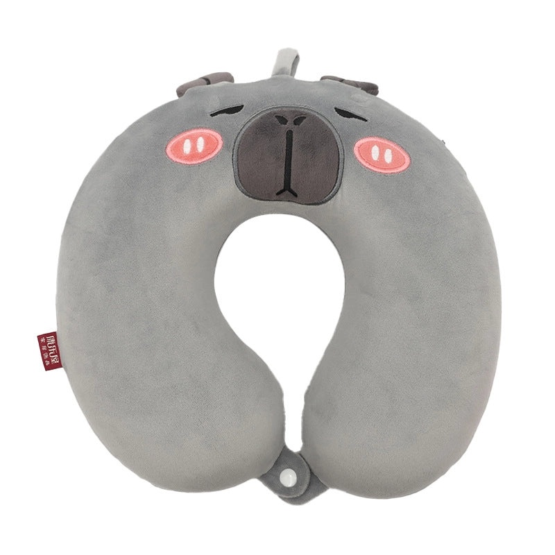 Cartoon Memory Foam U-Shaped Neck Pillow for Travel, Office, and Home | Travel Accessories