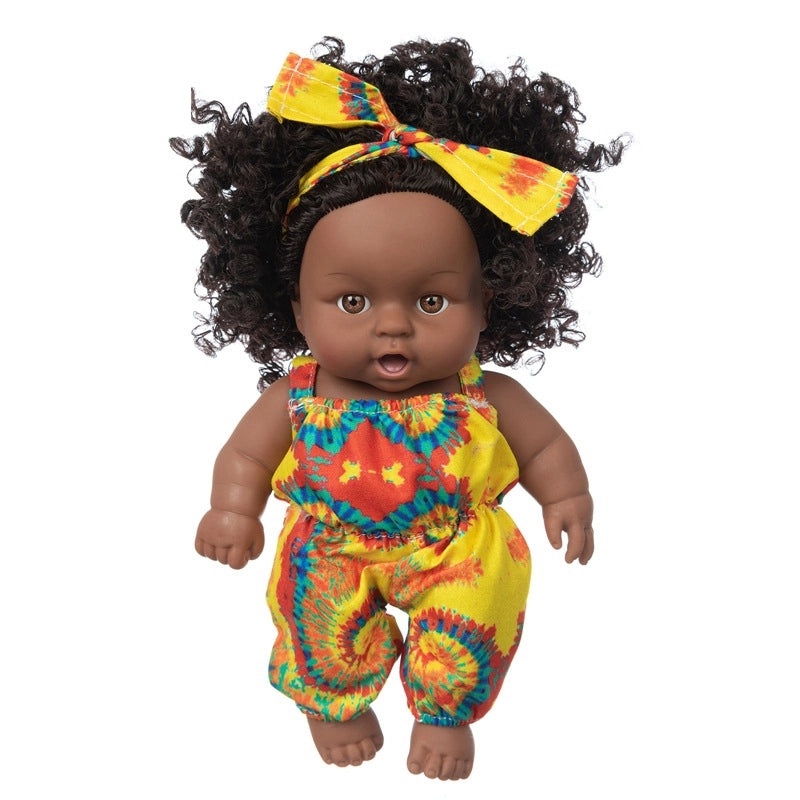 8 Inch African American Vinyl Fashion Dress Up Girl Doll for Kids|Dolls & Accessories