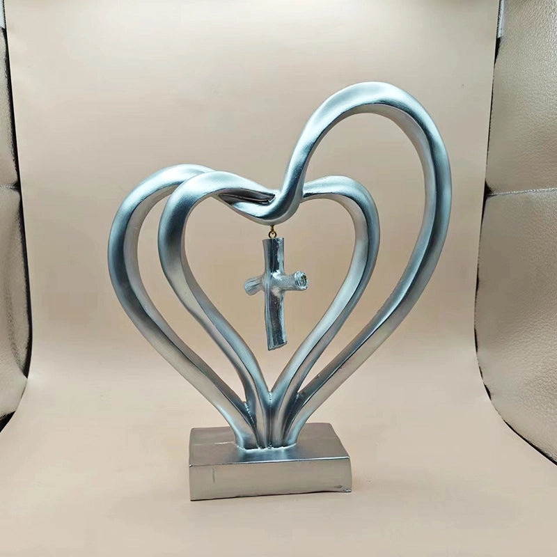 Elegant Heart-Shaped Resin Charm for Home Decor | Home & Living Ornaments