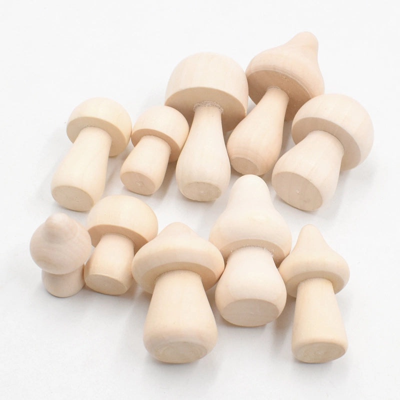Handcrafted Wooden Mushroom DIY Toy for Kids | Kids Crafts & DIY Toys