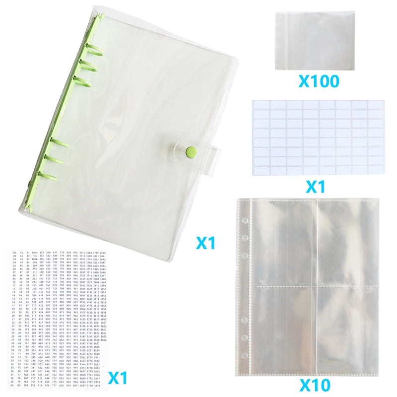 Diamond Painting Storage Book with Ziplock Bags for DMC447 Color Digital Stickers|Diamond Painting Accessories