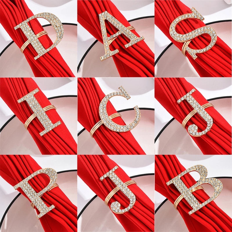 Stylish Metal Letter Napkin Holder Single Piece|Dining Table Accessories