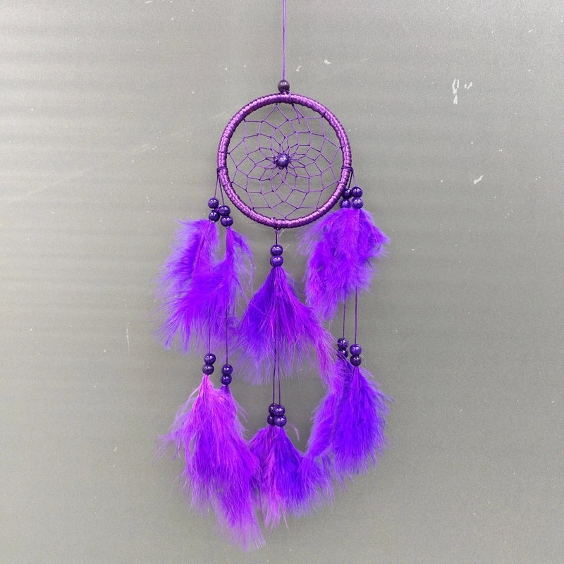 Minimalist Feather Dreamcatcher Wall Art, Boho Grid Style | Home Decor