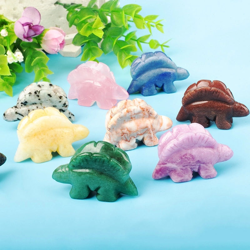 Minimalist Dinosaur Crystal Ornament for Home Decor | Artificial Decorations