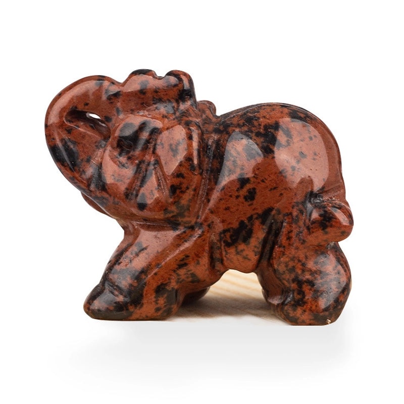 Set of 5 Minimalist Elephant Crystal Figurines | Home Decor Ornaments|Artificial Decorative Accessories|Elegant Table Decorations|Gift Ideas|Deco