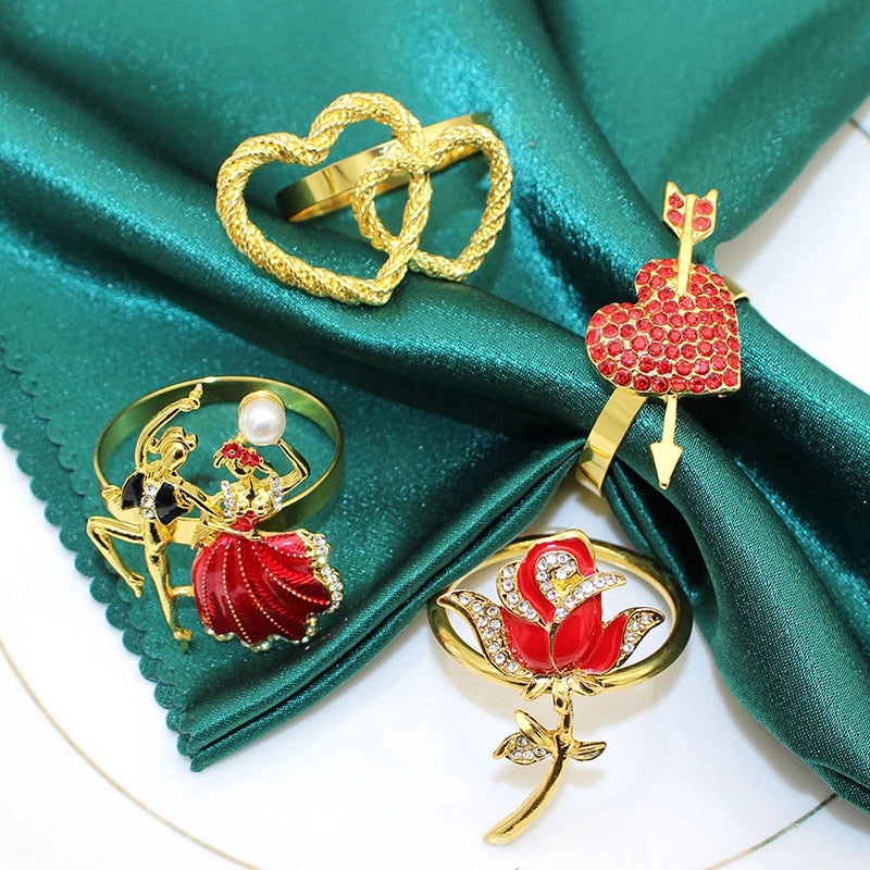 Elegant Red Heart Letter Alloy Pendant for Valentine's Day Party|Jewelry & Accessories