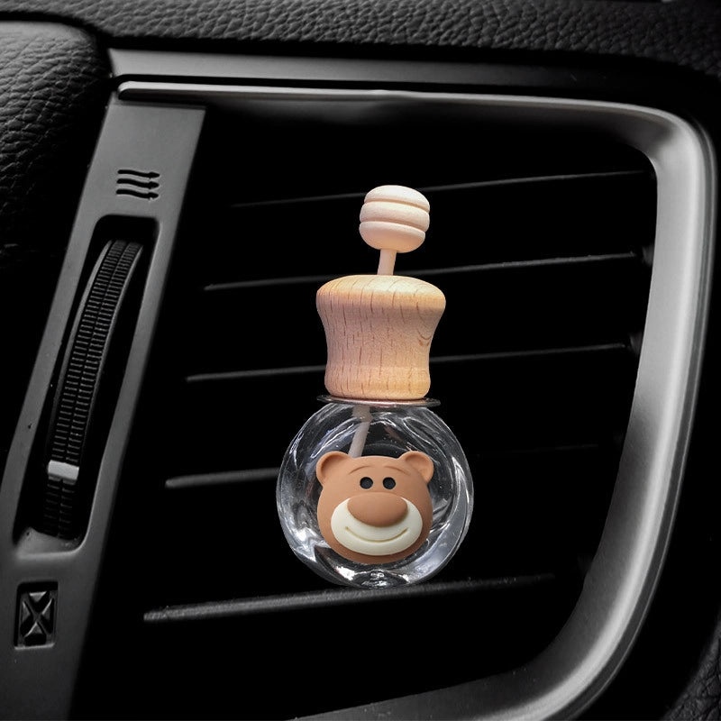 Cartoon Milk Tea Color Car Air Vent Perfume Bottle Cute Aromatherapy Ornament | Car Accessories